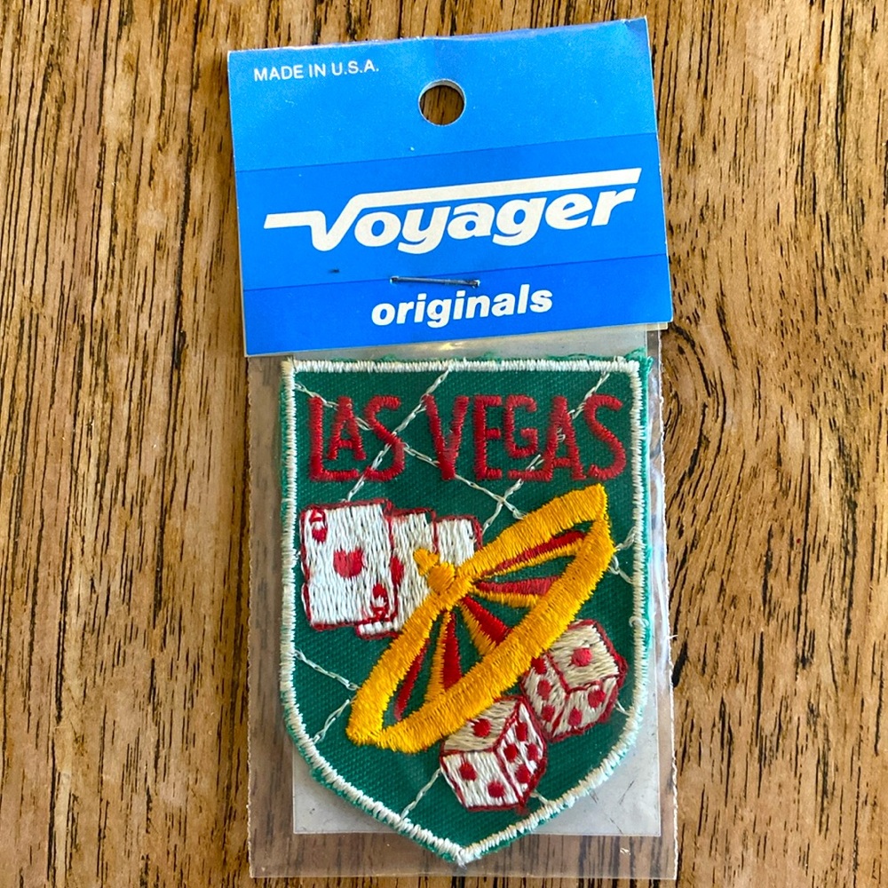 Las Vegas Vintage Voyager Souvenir Collectible Patch in Original Packaging